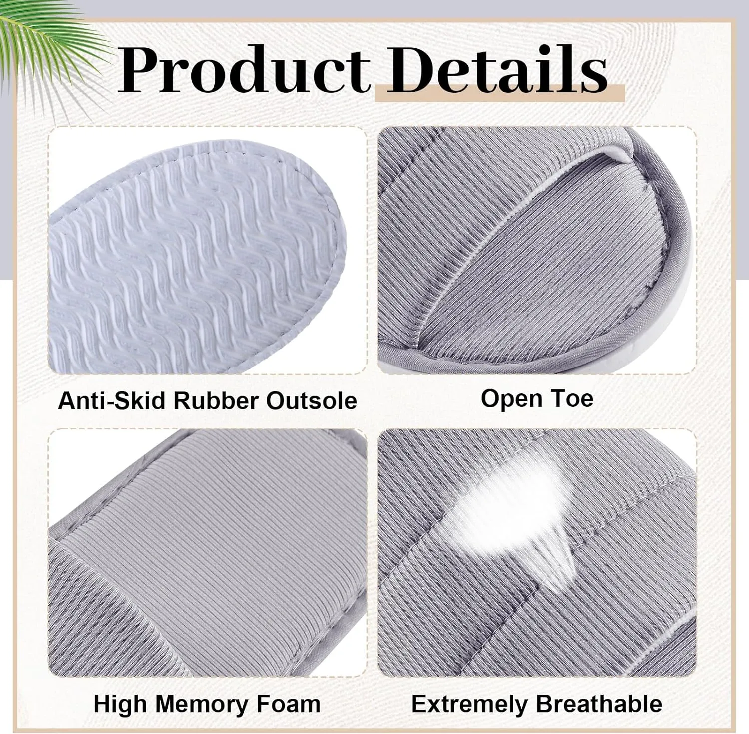 12 Pairs Disposable Slippers Hotel Guests Bulk Slipper Pack Non Slip Spa Women Men Wedding Comfort