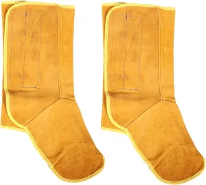 1Pair Welding Foot Cover Protective Gear for Welders Scald Abrasion Resistant Fit Practical Work Shoe Protector for Enhanced Safety
