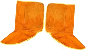 40cm Welding Foot Protection Booties Non-slip Leather Shoe Covers Welding Foot Protector