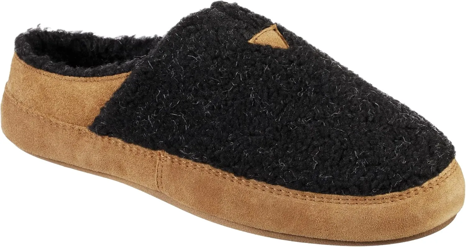 Acorn Men's Recycled Callum Hoodback Slipper with Indoor/Outdoor Sole, Berber Upper and Lining