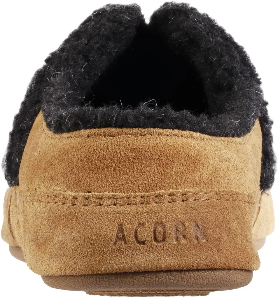 Acorn Men's Recycled Callum Hoodback Slipper with Indoor/Outdoor Sole, Berber Upper and Lining