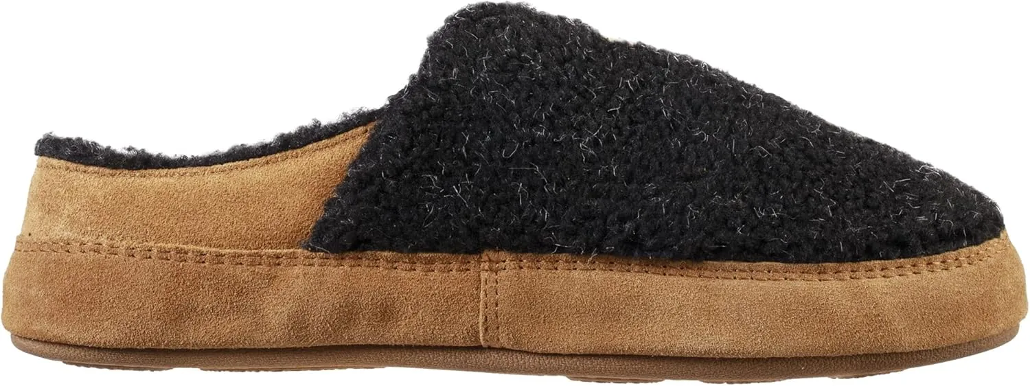 Acorn Men's Recycled Callum Hoodback Slipper with Indoor/Outdoor Sole, Berber Upper and Lining