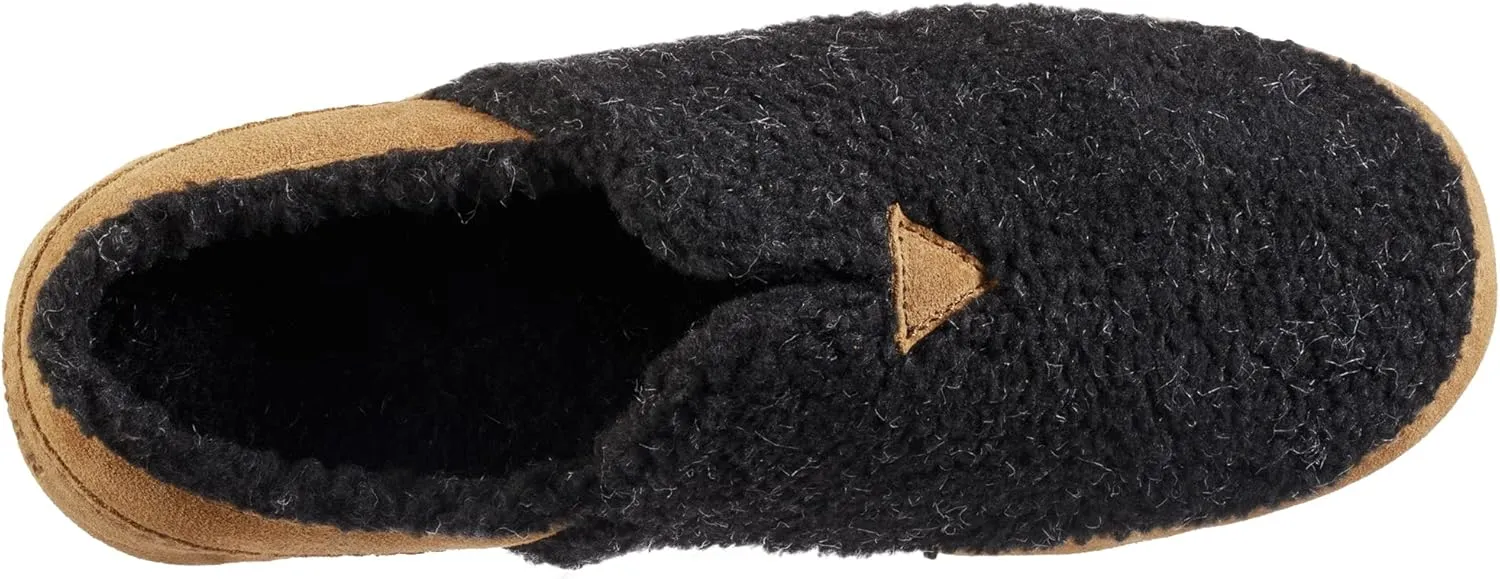 Acorn Men's Recycled Callum Hoodback Slipper with Indoor/Outdoor Sole, Berber Upper and Lining