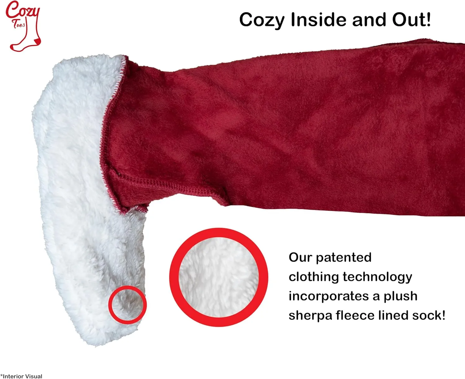 Adult Footed Sweatpants with Sherpa Fleece Lined Feet, Extremely Soft and Warm Footing