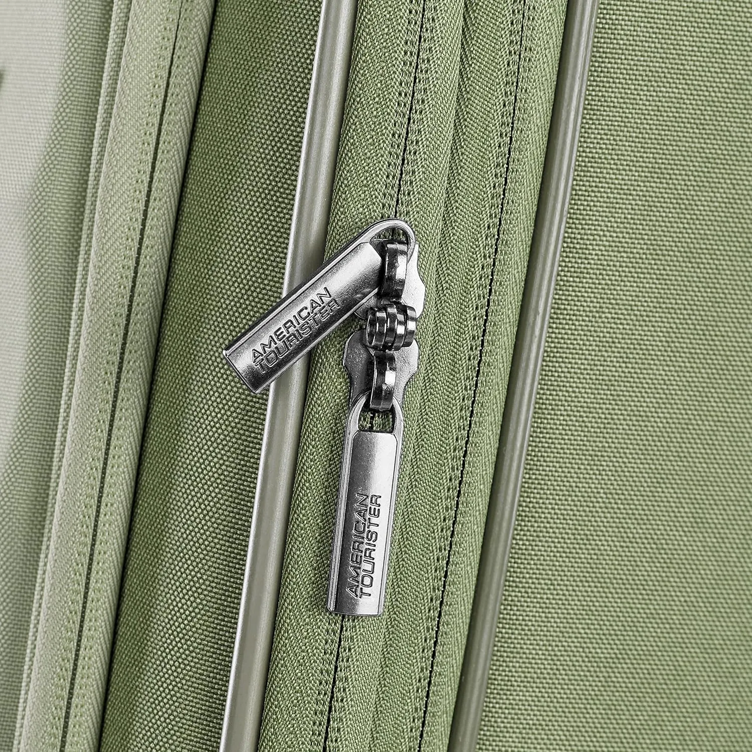 American Tourister Cascade Softside Expandable Luggage with Spinner Wheels, Sage Green, 20-Inch