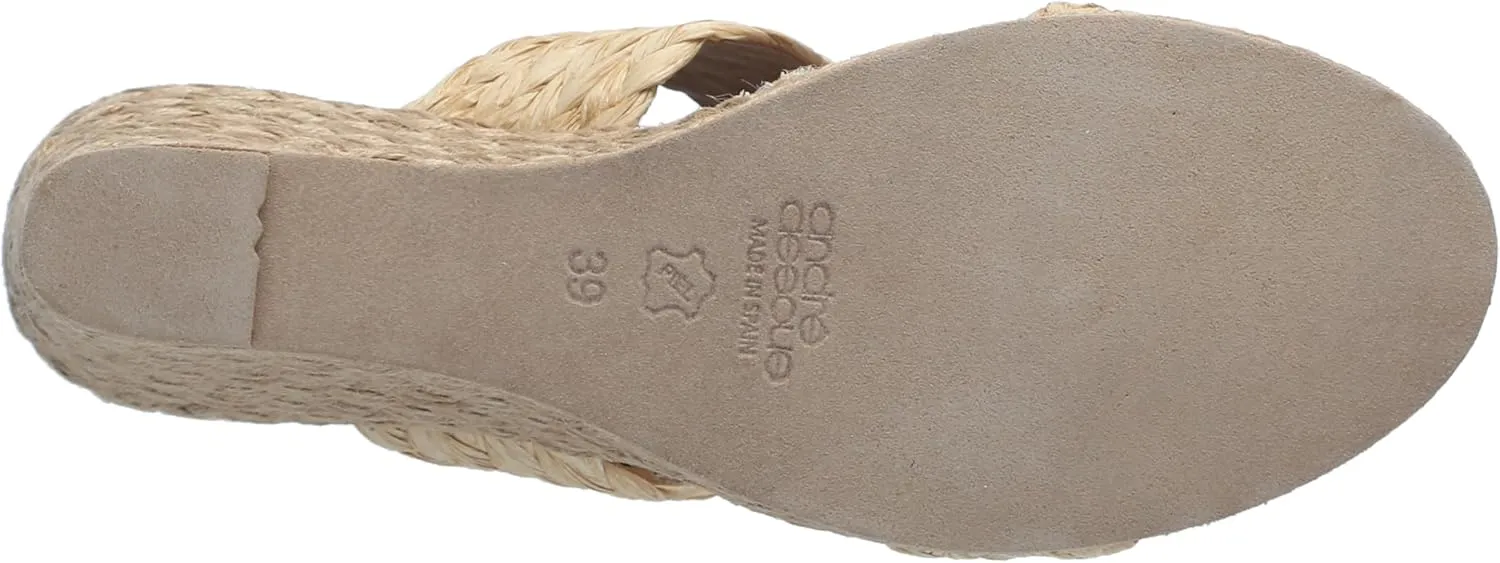 André Assous Women's Nolita Raffia Wedge Sandal