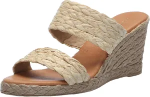 André Assous Women's Nolita Raffia Wedge Sandal