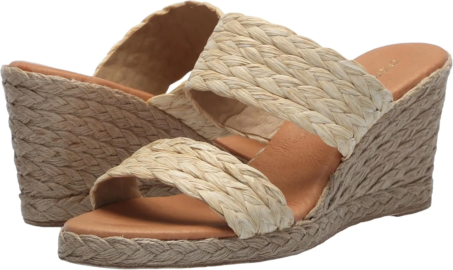 André Assous Women's Nolita Raffia Wedge Sandal