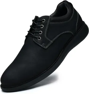 Arkbird Mens Casual Dress Shoes Fashion Sneaker Mens Leather Shoes Business Casual Shoes Men Brown Shoes