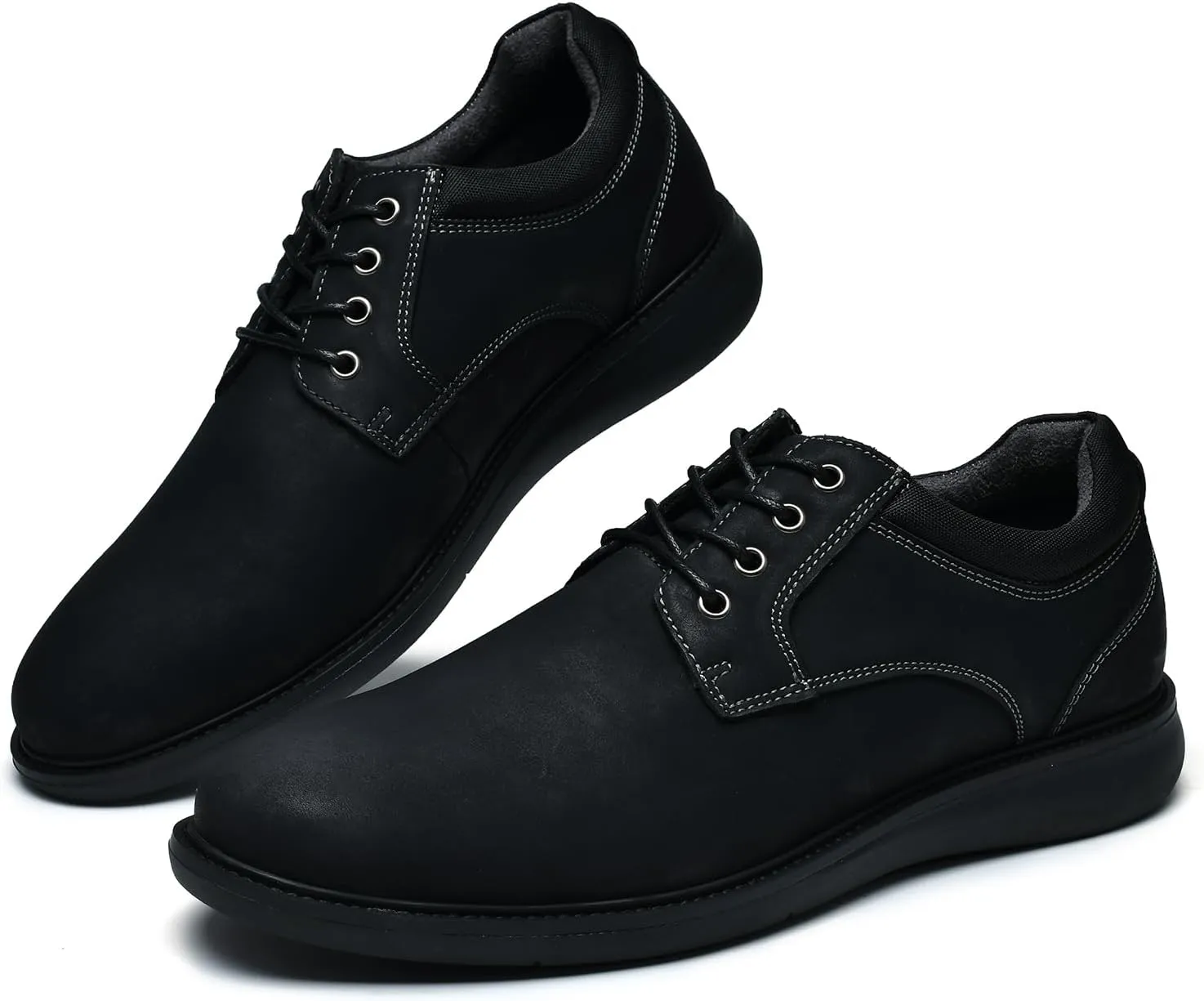 Arkbird Mens Casual Dress Shoes Fashion Sneaker Mens Leather Shoes Business Casual Shoes Men Brown Shoes