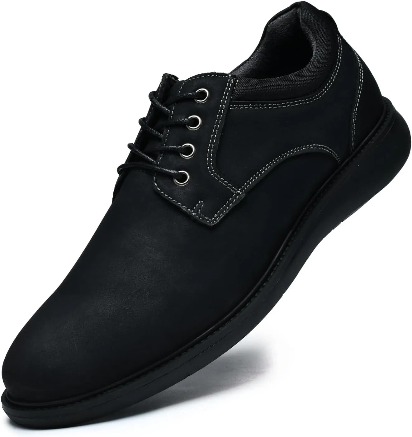 Arkbird Mens Casual Dress Shoes Fashion Sneaker Mens Leather Shoes Business Casual Shoes Men Brown Shoes