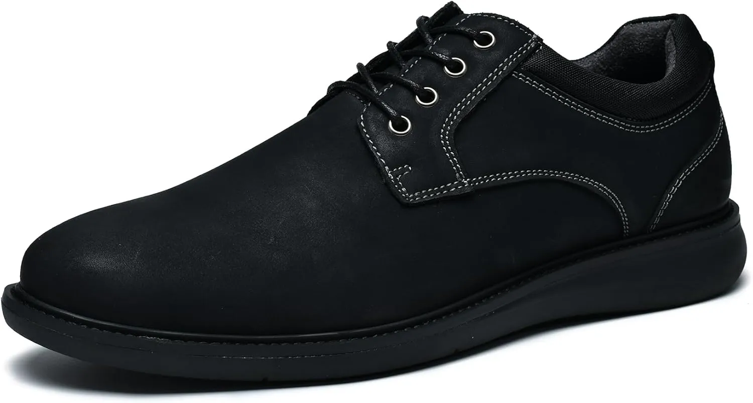 Arkbird Mens Casual Dress Shoes Fashion Sneaker Mens Leather Shoes Business Casual Shoes Men Brown Shoes