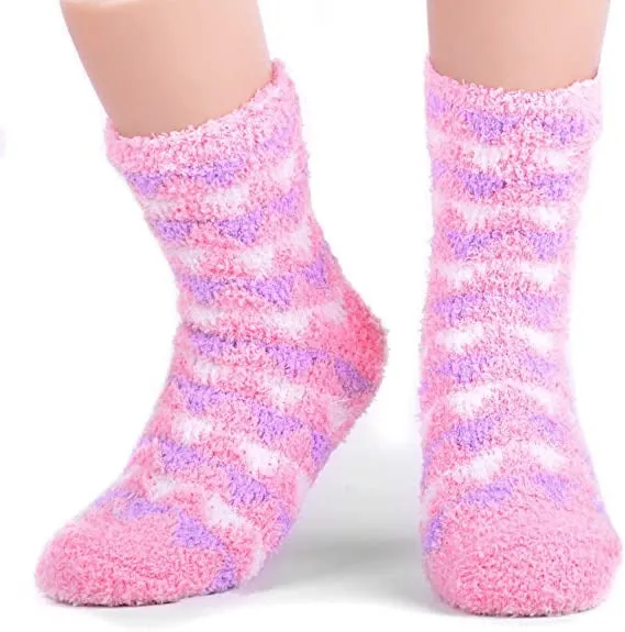 Assorted (3 Pairs) Women's Geometric Warm Fuzzy Socks