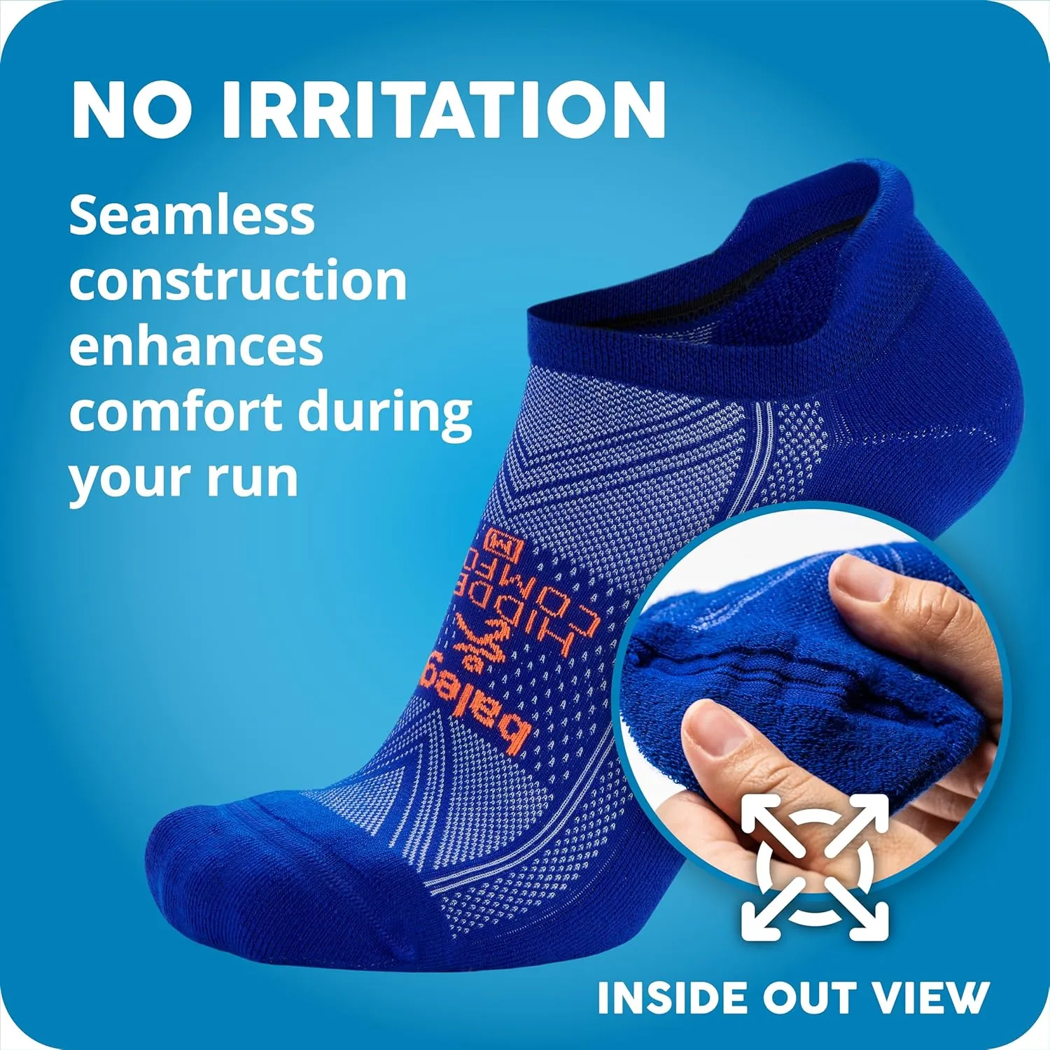 Balega Recycled Hidden Comfort Performance No Show Athletic Running Socks for Men and Women (1 Pair)