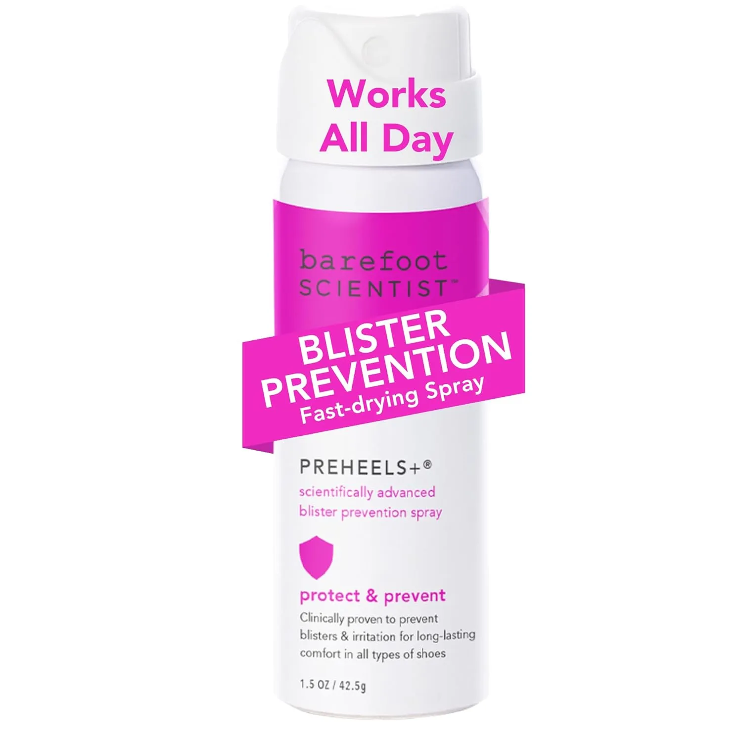 Barefoot Scientist PreHeels  Blister Prevention Spray, Innovative Invisible Protective Barrier Against Blisters