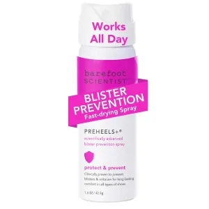 Barefoot Scientist PreHeels  Blister Prevention Spray, Innovative Invisible Protective Barrier Against Blisters