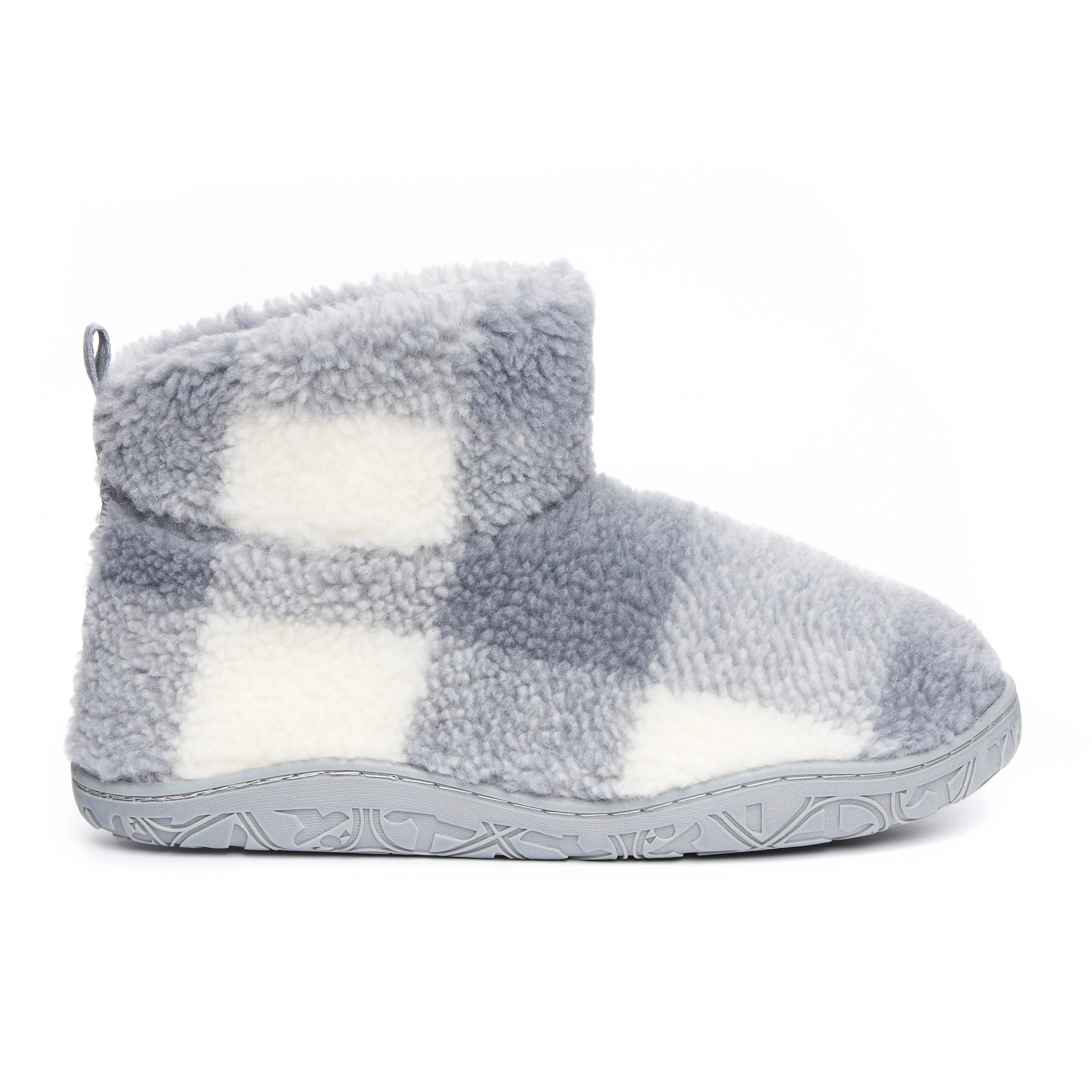 Bedroom Athletics CELESTE Womens Slipper Boots Grey Check