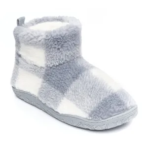 Bedroom Athletics CELESTE Womens Slipper Boots Grey Check