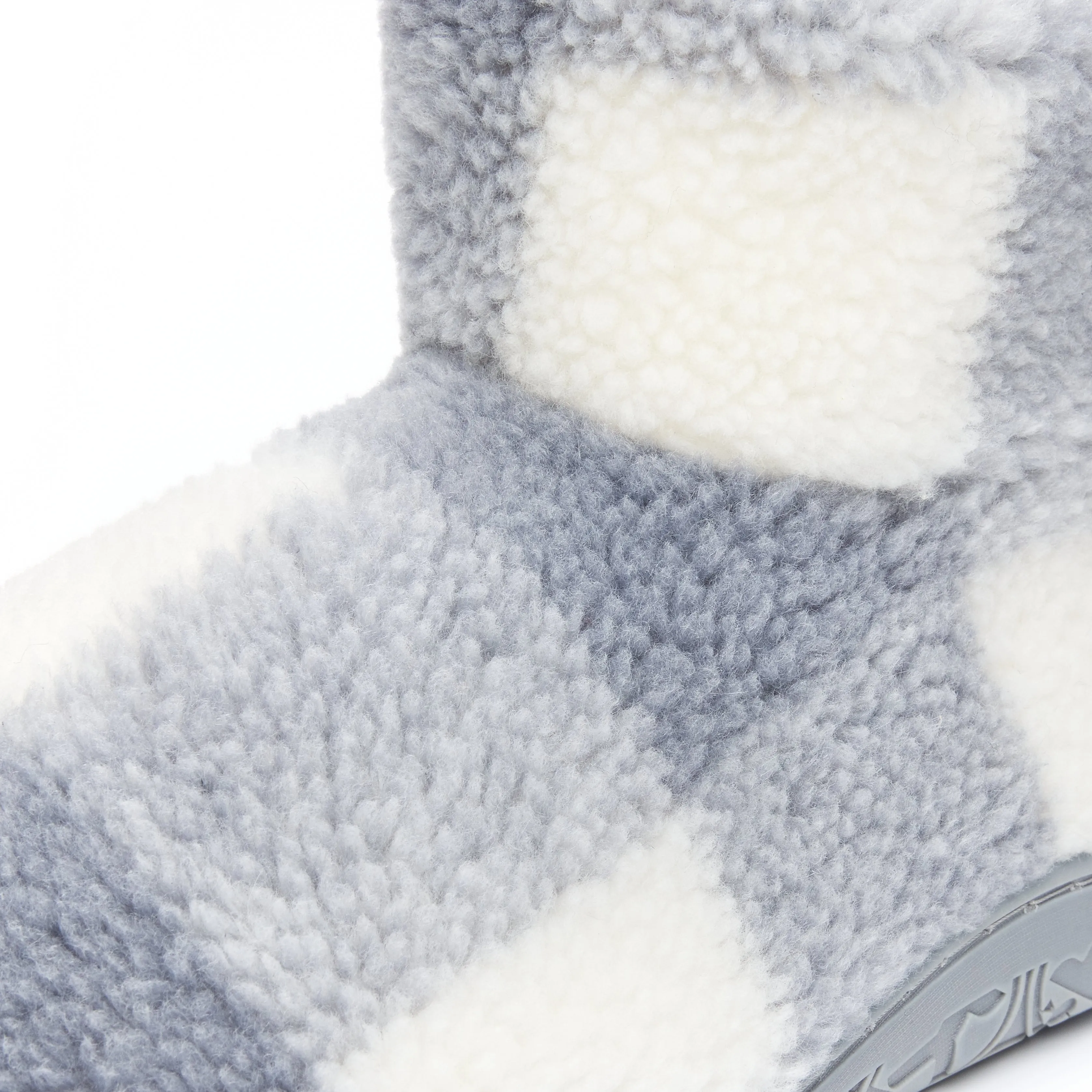 Bedroom Athletics CELESTE Womens Slipper Boots Grey Check