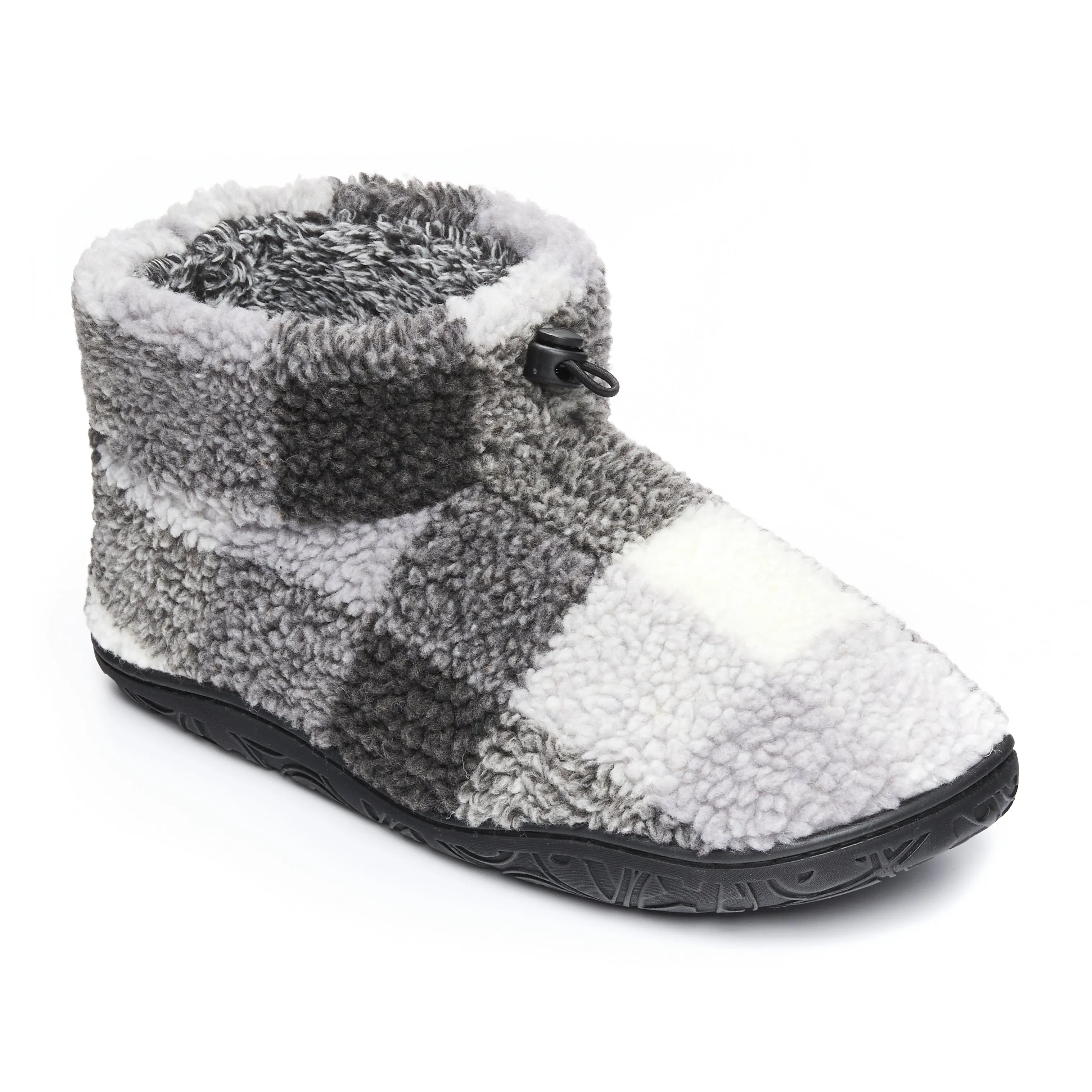 Bedroom Athletics NEESON Mens Sherpa Boots Grey Check