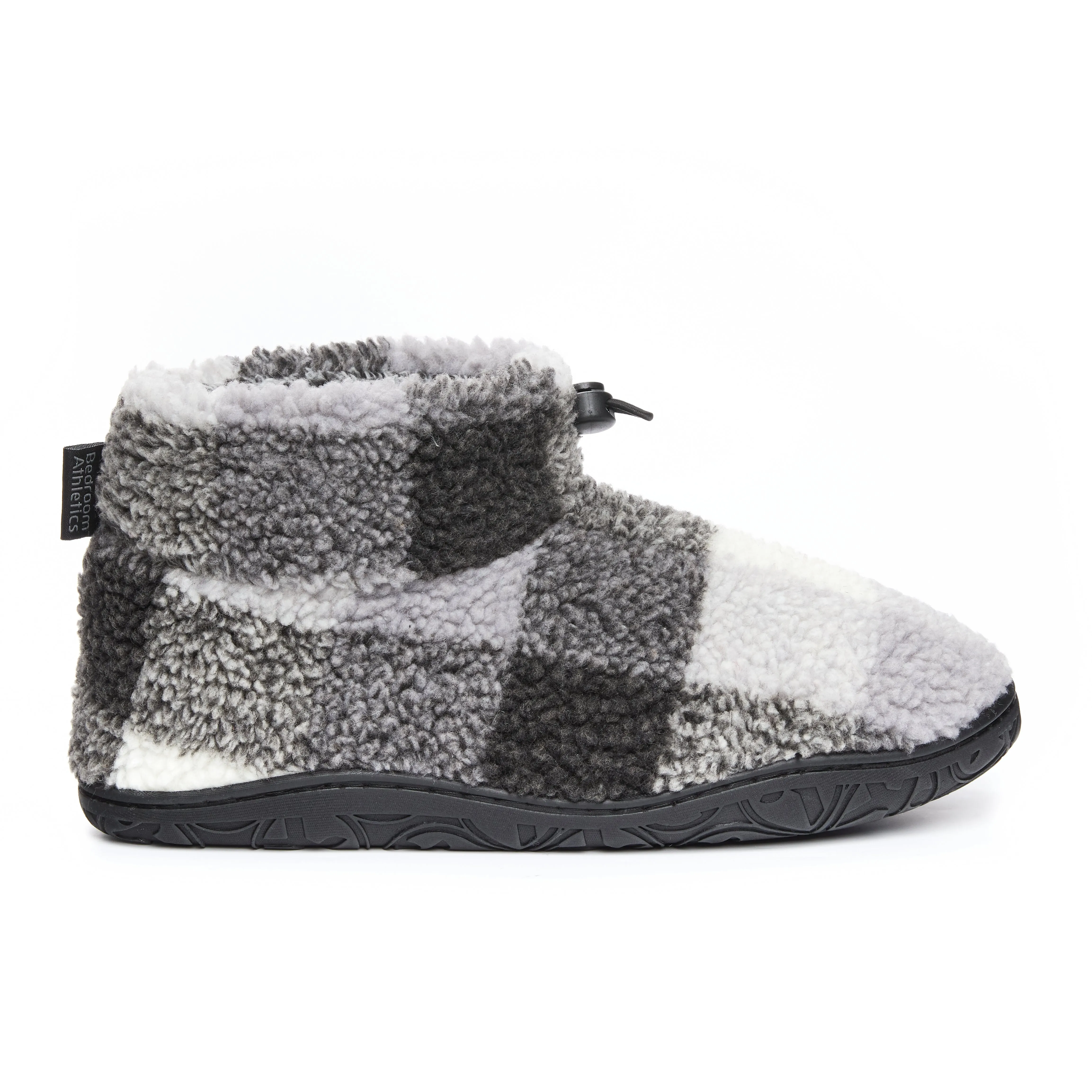Bedroom Athletics NEESON Mens Sherpa Boots Grey Check