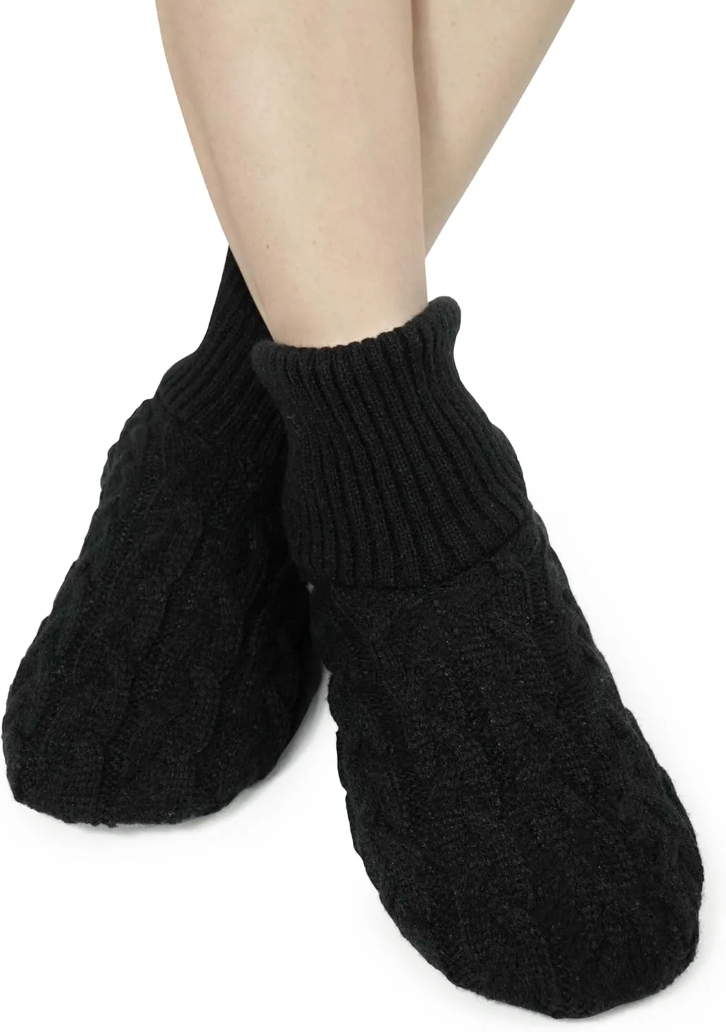 BenSorts Fuzzy Slipper Socks for Women Non Slip House Socks with Grips Gifts