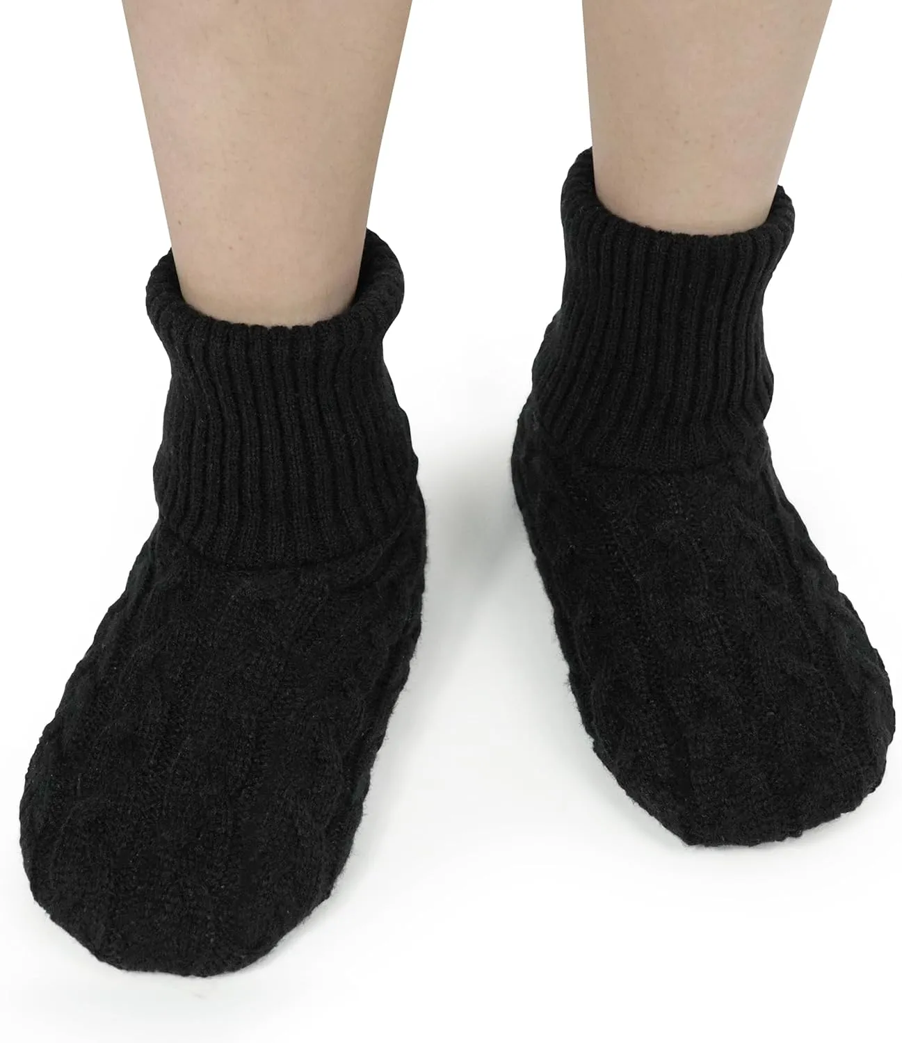 BenSorts Fuzzy Slipper Socks for Women Non Slip House Socks with Grips Gifts