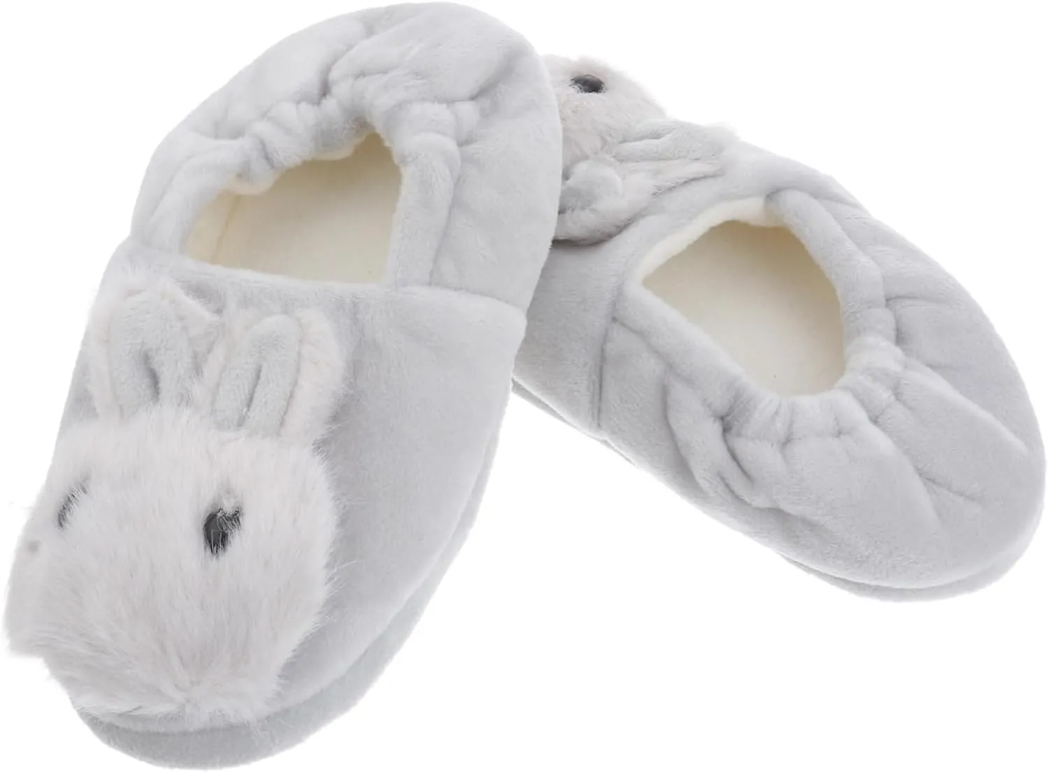 BESPORTBLE Boys and Girls's Bunny Shape Slippers Warm Plush Winter Slippers (size 19/20)