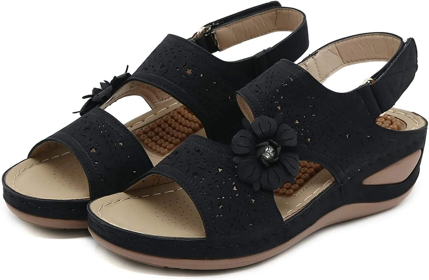 Best Arch Support Flip Flops Comfy Walking Shoes for Women Dressy Womens Comfort Sandals with Arch Support Back Strap Womens Wedge Sandals Wide Width Silver High Heels Women Business Casual Shoes