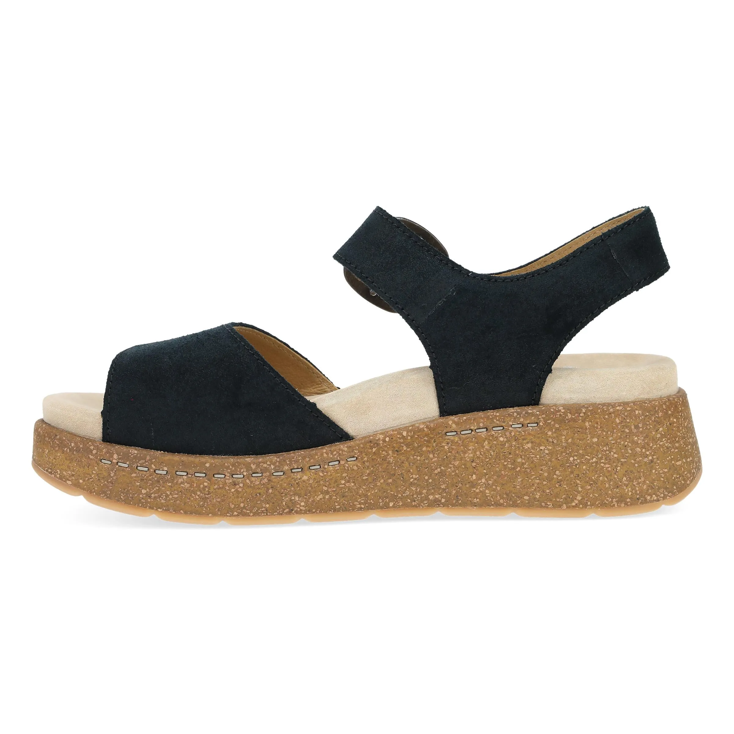 Bianca Black Burnished Suede