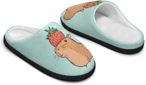 Binienty Womens Fuzzy House Slippers Indoor Shoes Memory Foam Insoles & Rubber Soles