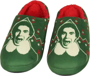 Bioworld Elf The Movie Buddy Christmas Holiday Unisex Memory Foam House Slippers For Women Men (Large/X-Large)