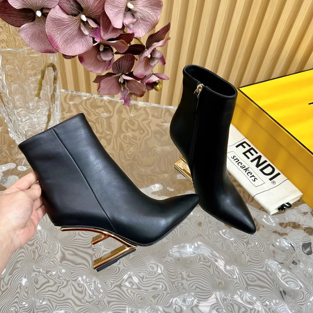 BOOTS CALFSKIN MM BLACK Early-bird special IN 80 HARDWARE FENDI WITH FIRST Endless variety FENDI GOLD