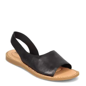 Born Black Inlet Open Toe Sling Back Womens Sandals BR0002203