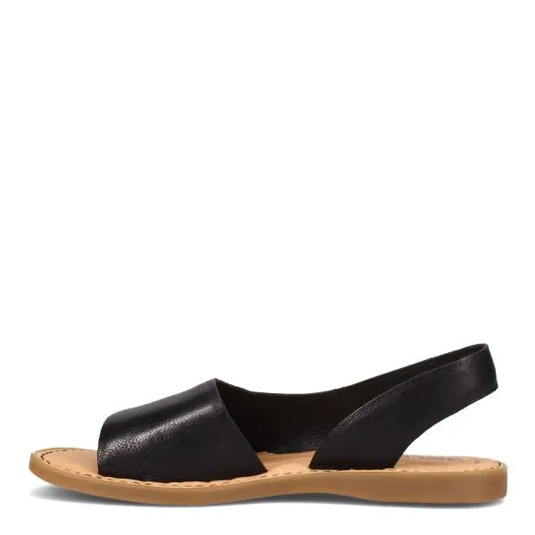 Born Black Inlet Open Toe Sling Back Womens Sandals BR0002203