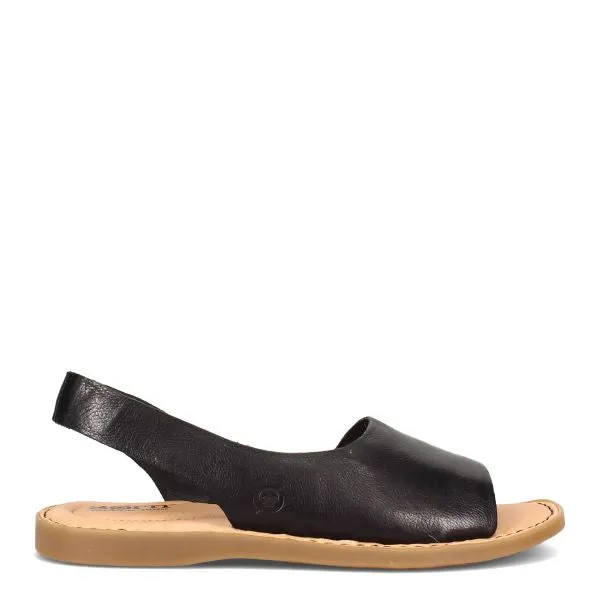 Born Black Inlet Open Toe Sling Back Womens Sandals BR0002203