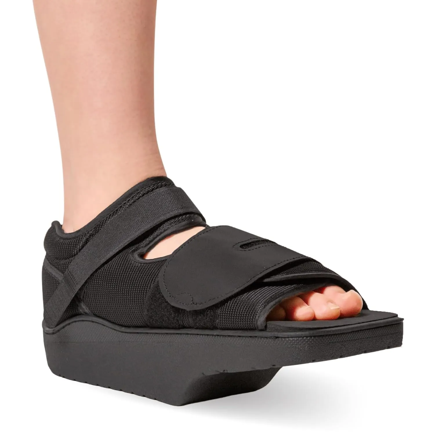 BraceAbility Forefoot Offloading Post-Op Shoe - Non-Weight Bearing Medical Wedge Boot for Diabetic Foot Ulcer, Metatarsal Fracture, Broken Toe, Bunion, Hammer Toe Surgery - Fits Men and Women (L)