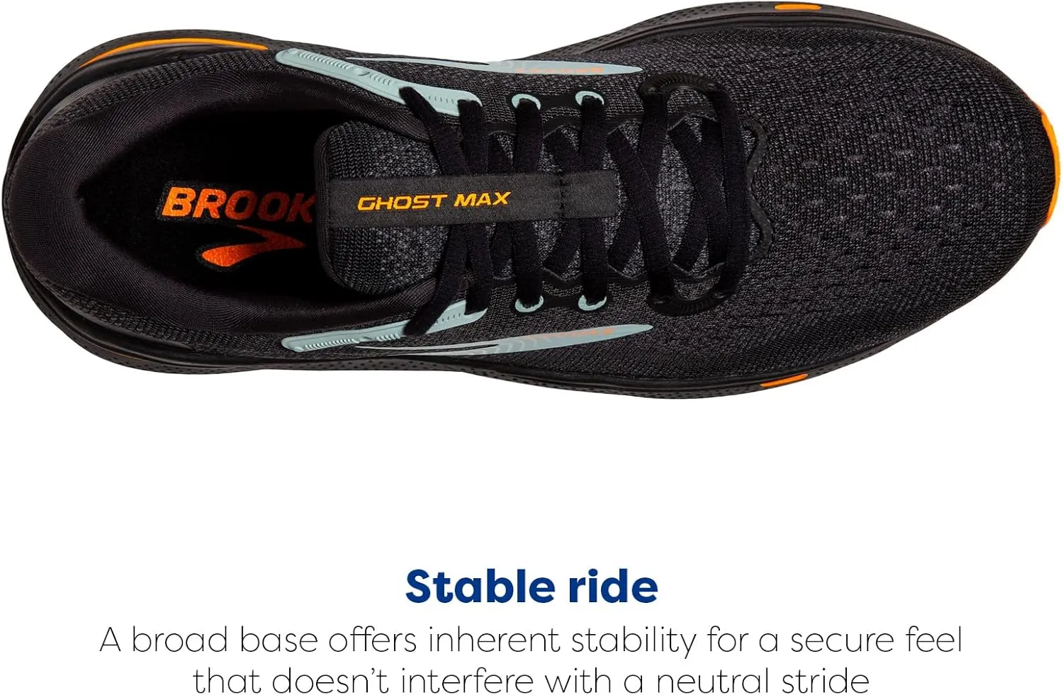 Brooks Men’s Ghost Max Cushion Neutral Running & Walking Shoe
