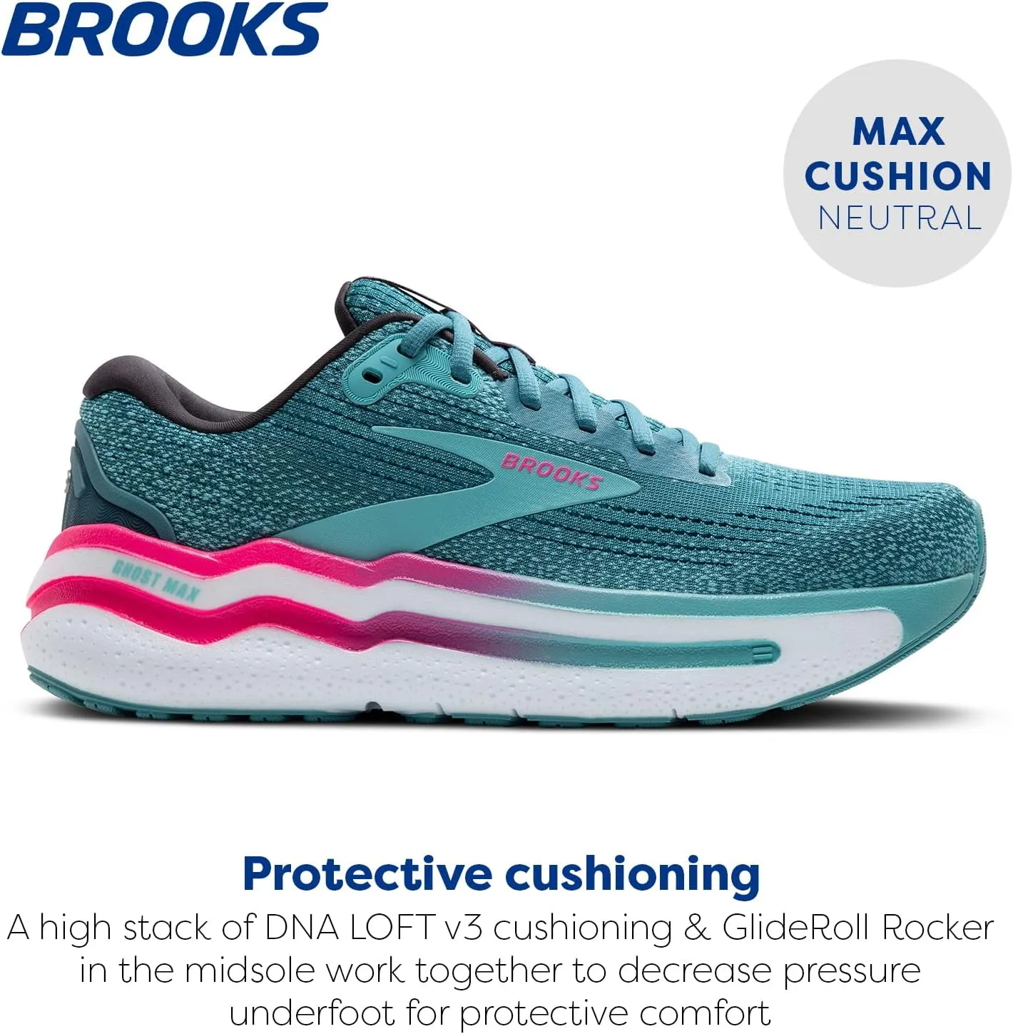 Brooks Women’s Ghost Max 2 Neutral Running & Walking Shoe