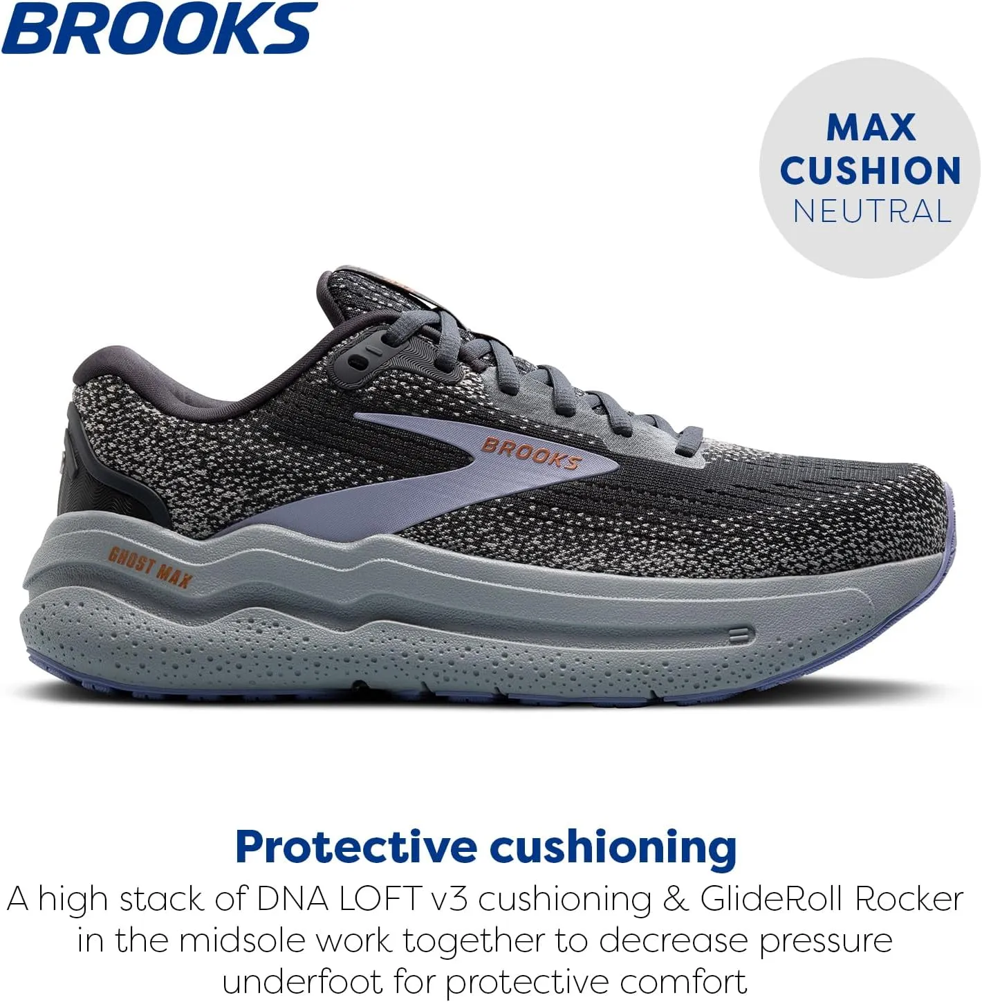 Brooks Women’s Ghost Max 2 Neutral Running & Walking Shoe