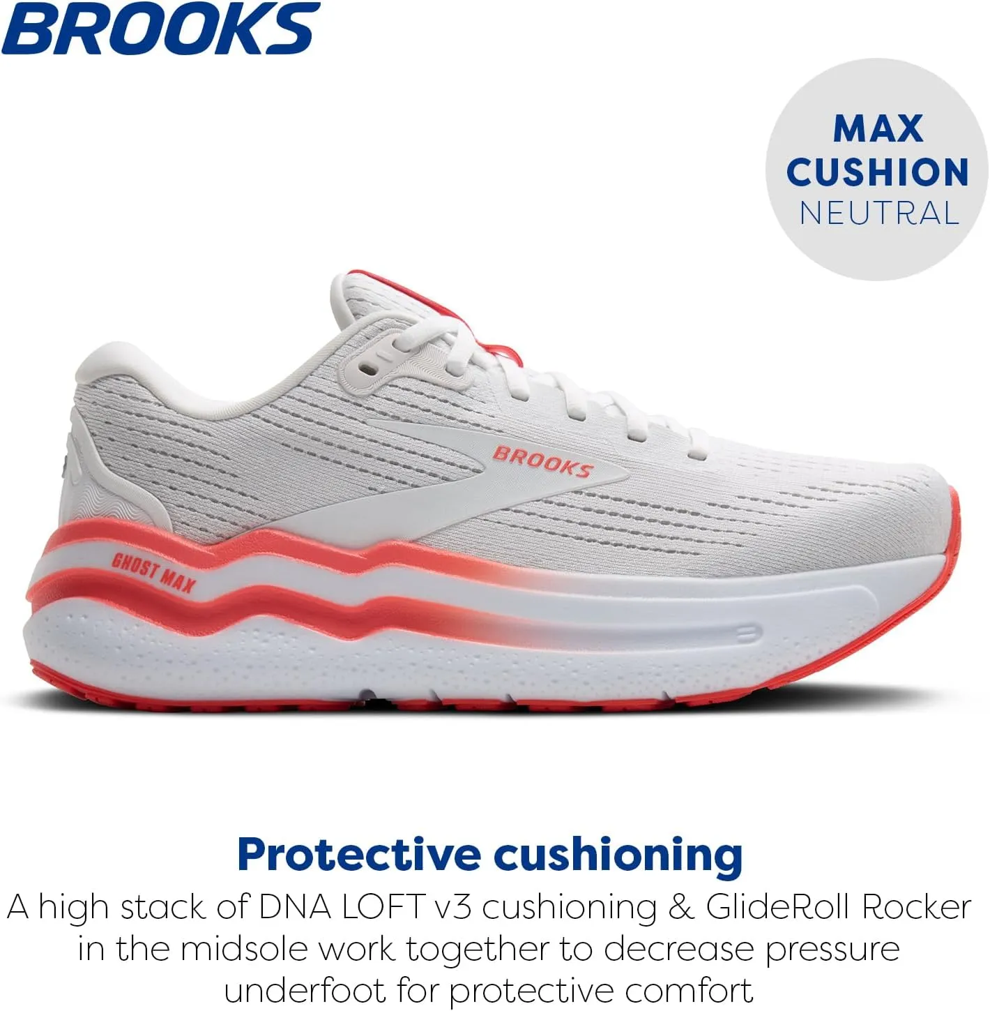 Brooks Women’s Ghost Max 2 Neutral Running & Walking Shoe