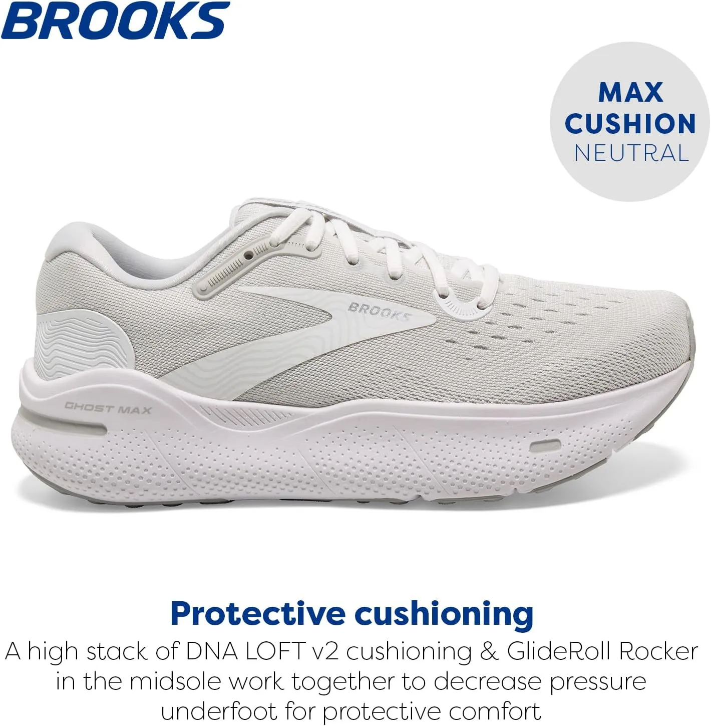 Brooks Women’s Ghost Max Cushion Neutral Running & Walking Shoe