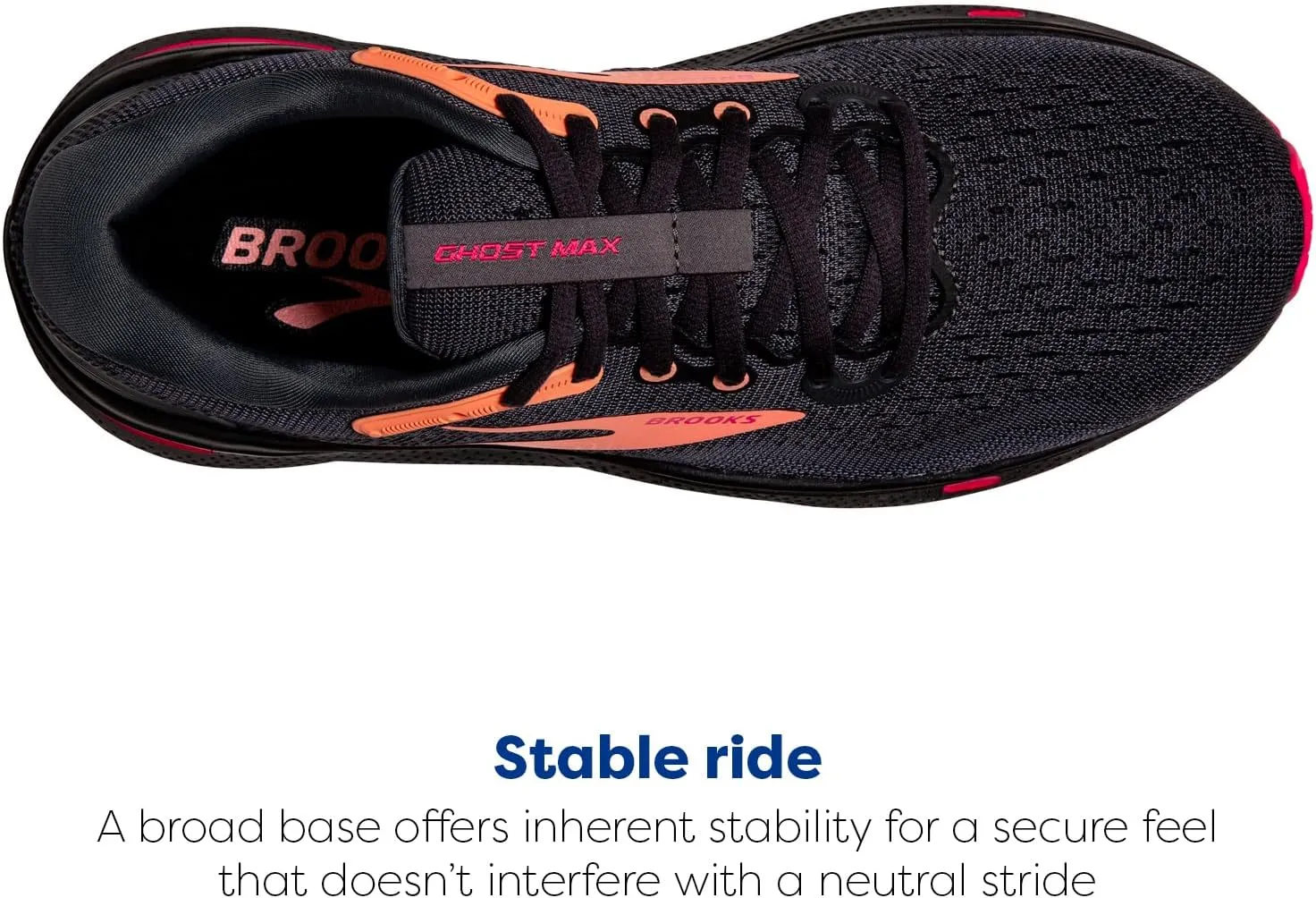 Brooks Women’s Ghost Max Cushion Neutral Running & Walking Shoe