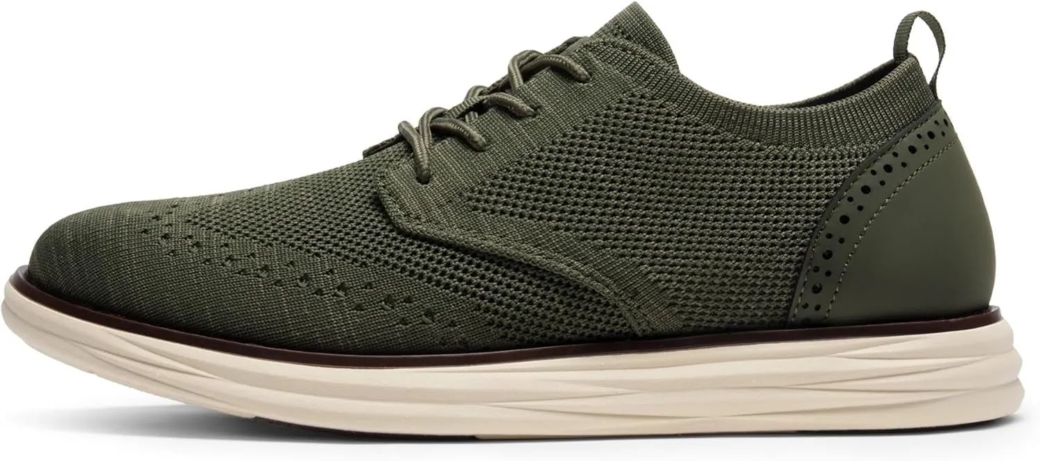 Bruno Marc Men's KnitFlex SmartCraft Mesh Oxfords Sneakers Casual Dress Lace-Up Lightweight Walking Shoes