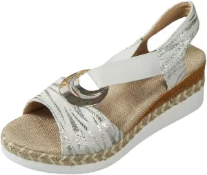 Bulepods Orthopedic Women Sandal Breathable Arch Support Wedge Slip On Vintage Summer