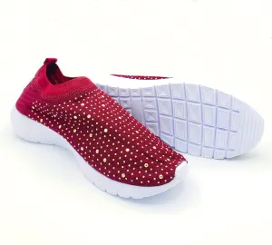 Burgundy Strass Crossfeet TAYGRA