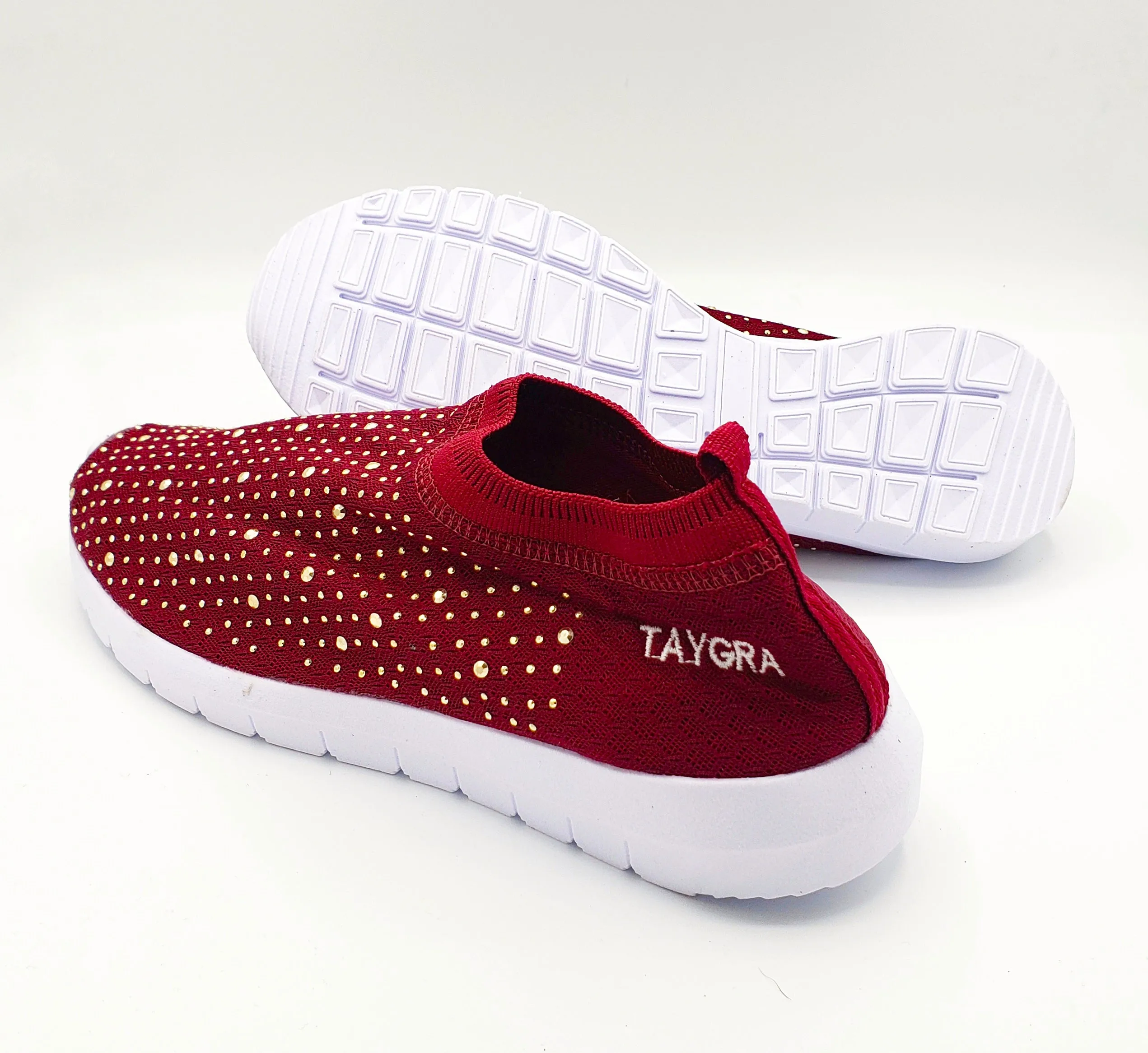 Burgundy Strass Crossfeet TAYGRA