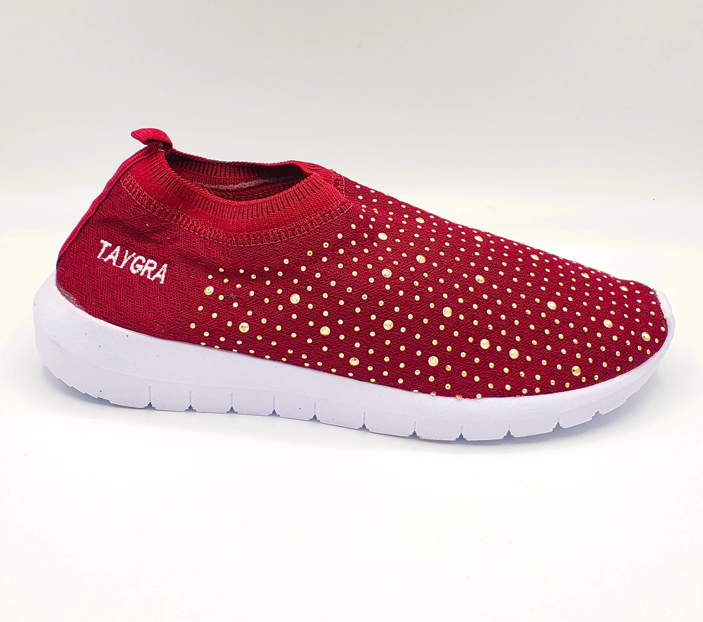 Burgundy Strass Crossfeet TAYGRA