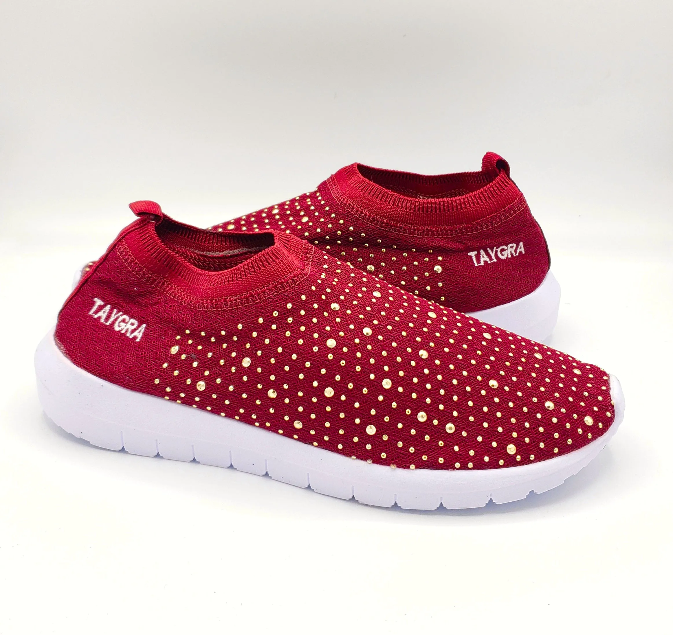 Burgundy Strass Crossfeet TAYGRA