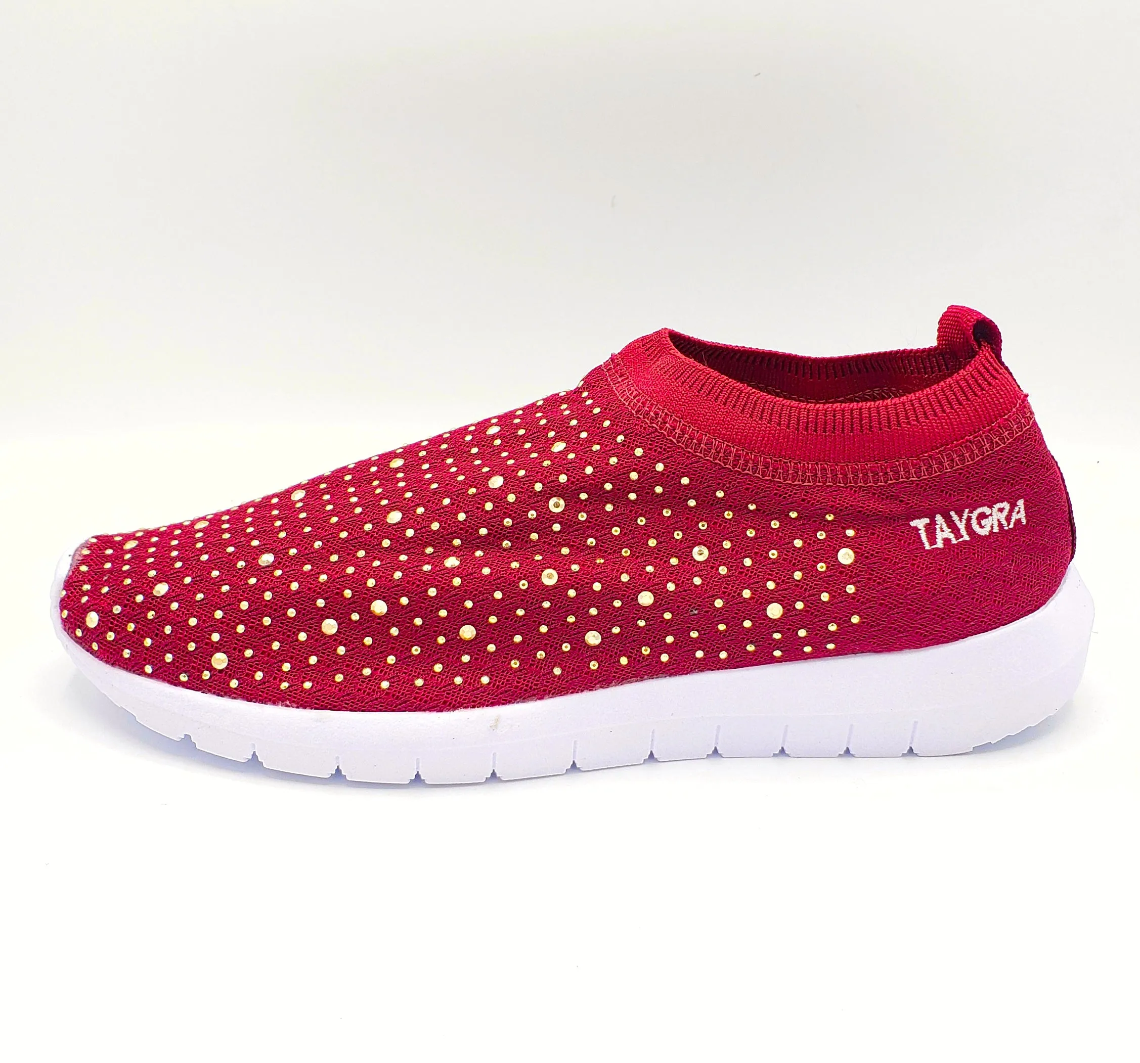 Burgundy Strass Crossfeet TAYGRA